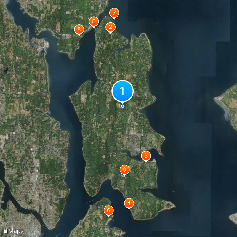 Bainbridge Island Mapa