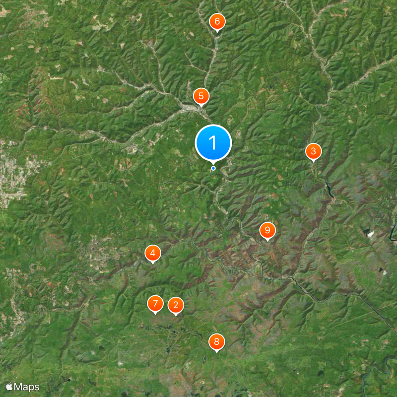 Condado de Cameron Mapa