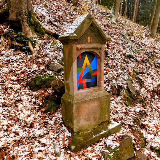 3. zastavení na křížové cestě na Starou Horu