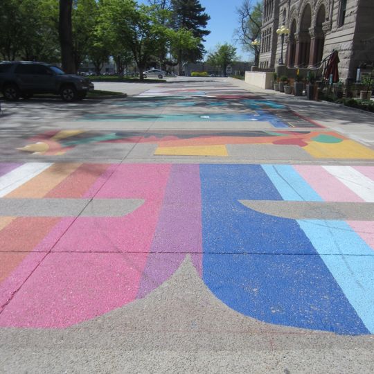 Black Lives Matter street mural