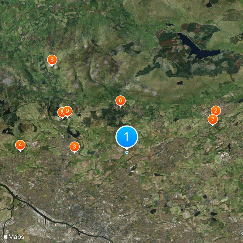 Dunbartonshire Orientale Mappa