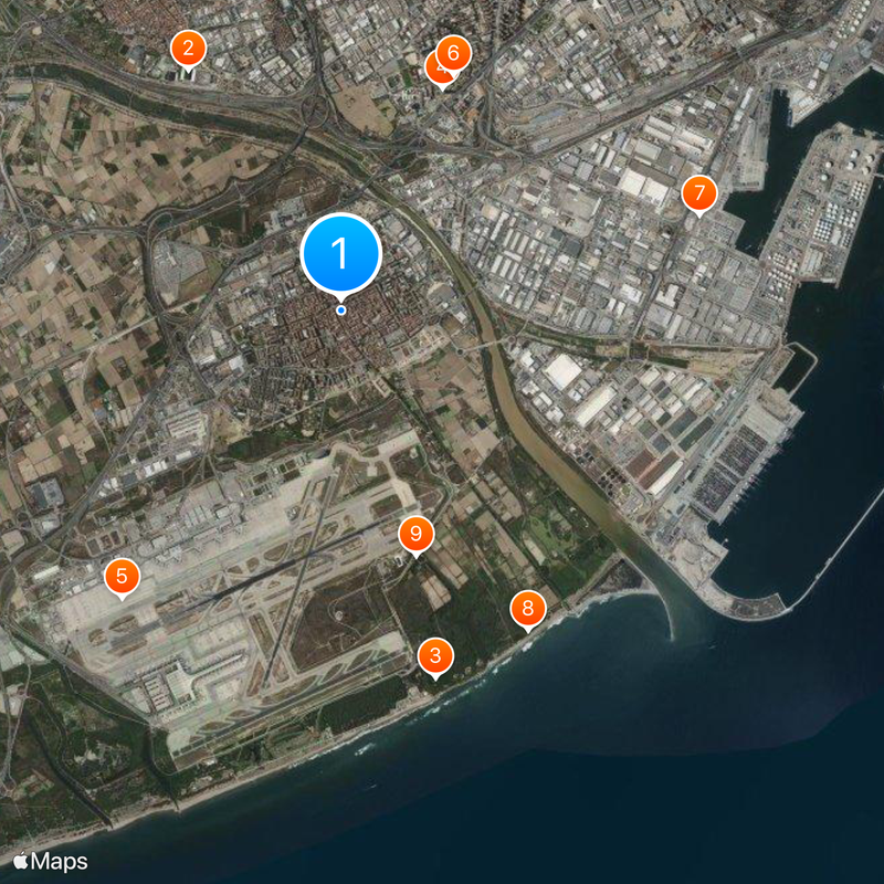 El Prat de Llobregat Mapa