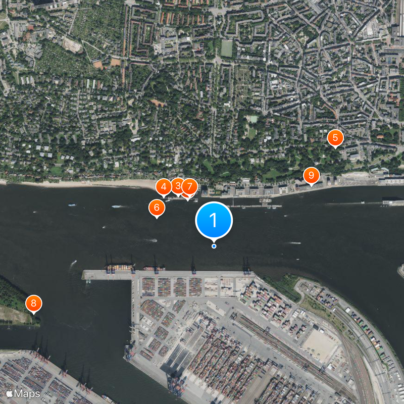 Elbe Tunnel Map