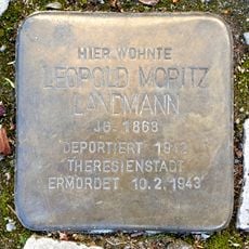 Stolperstein em memória de Leopold Moritz  Landmann