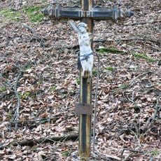 Kříž u lesní cesty severozápadně od Jeviněvsi