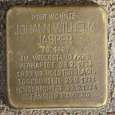 Stolperstein dedicated to Johann Wilhelm Jasper