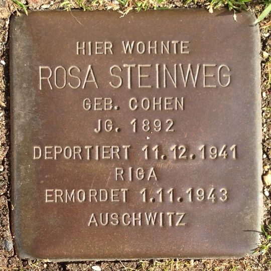 Stolperstein en memoria de Rosa Steinweg