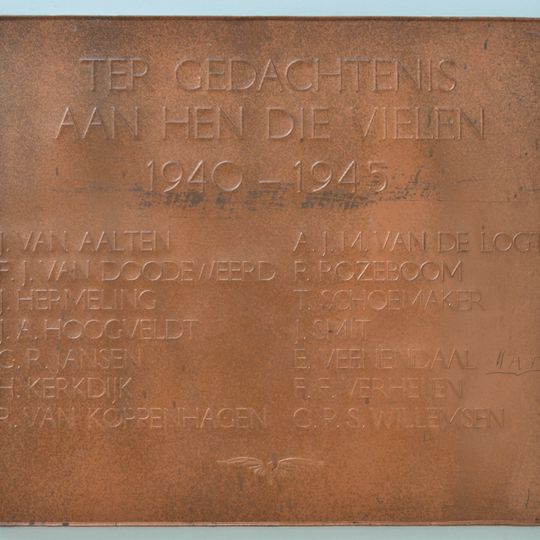 Plaquette in het NS-station