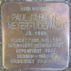 Stolperstein en memoria de Paul Clemens Meyer-Udewald