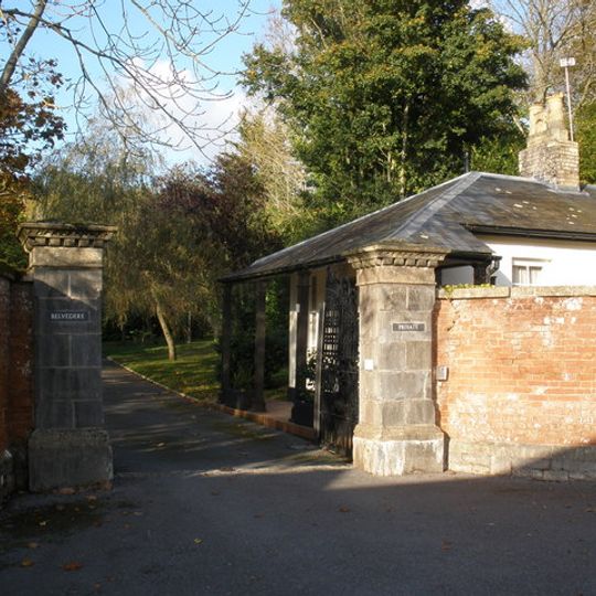 South Lodge with Gates, Gate Piers and Section of Wall Immediately South West
