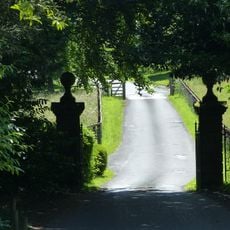 Gates and piers to north of lodge to Moor Park