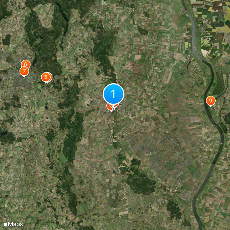 Kloster Pelplin Karte