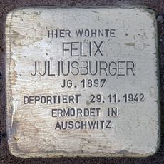 Stolperstein en memoria de Felix Juliusburger