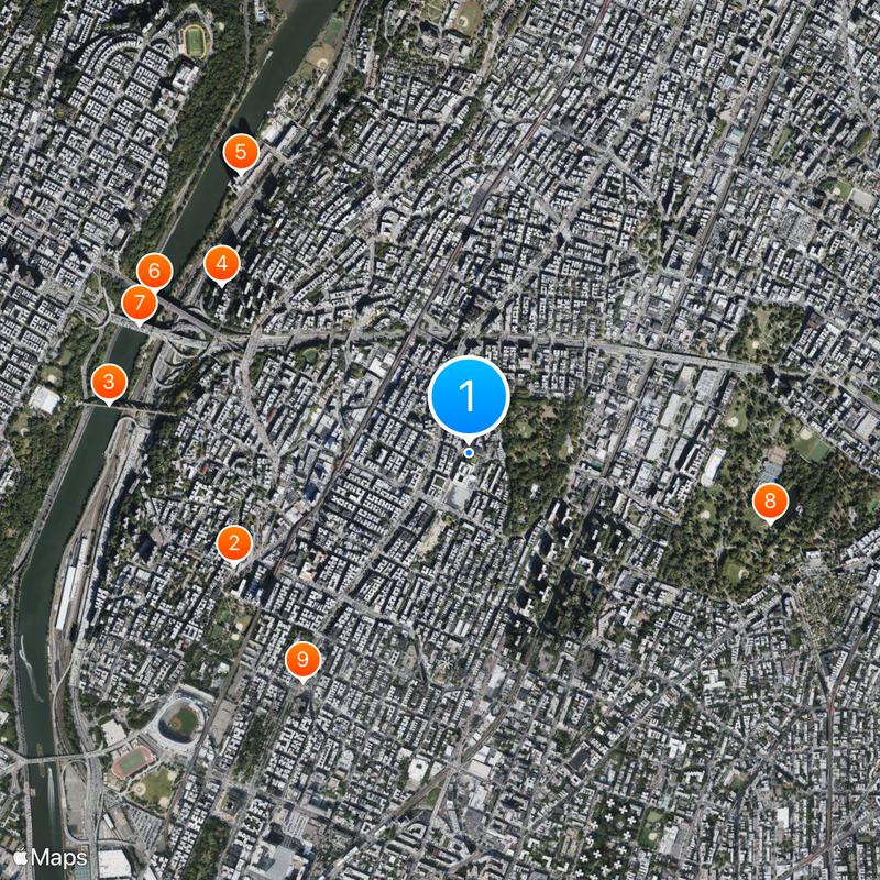 William Howard Taft High School Map
