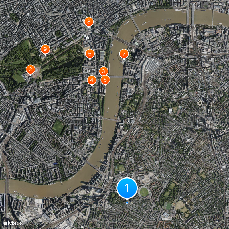 Vauxhall Map