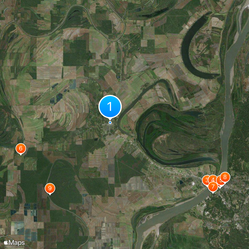 Ferriday Map