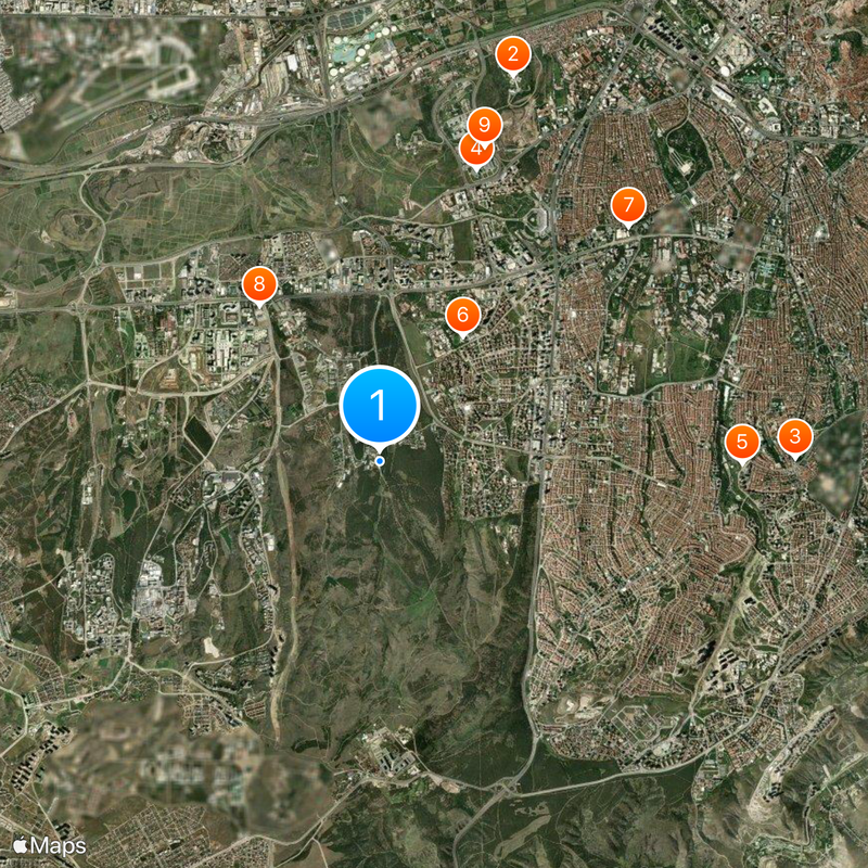 Universidad Técnica de Medio Oriente Mapa