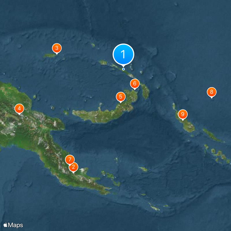 New Ireland Province Map