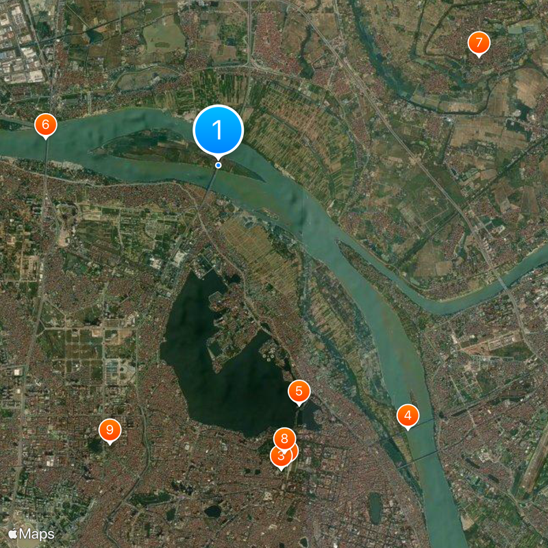 Nhật Tân Bridge Mapa