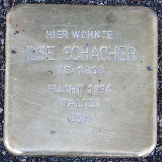 Stolperstein en memoria de Ilse Schacher