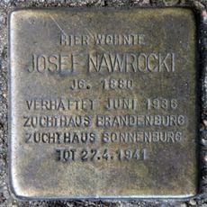 Stolperstein dedicated to Josef Nawrocki
