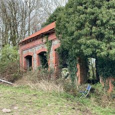 Hay barn at Ynysmaerdy Farm (former winding engine house of Llantrisant Colliery)