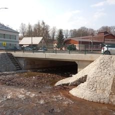 Bridge of I/14 road over the Bolkovský potok in Rudník near house no. 54
