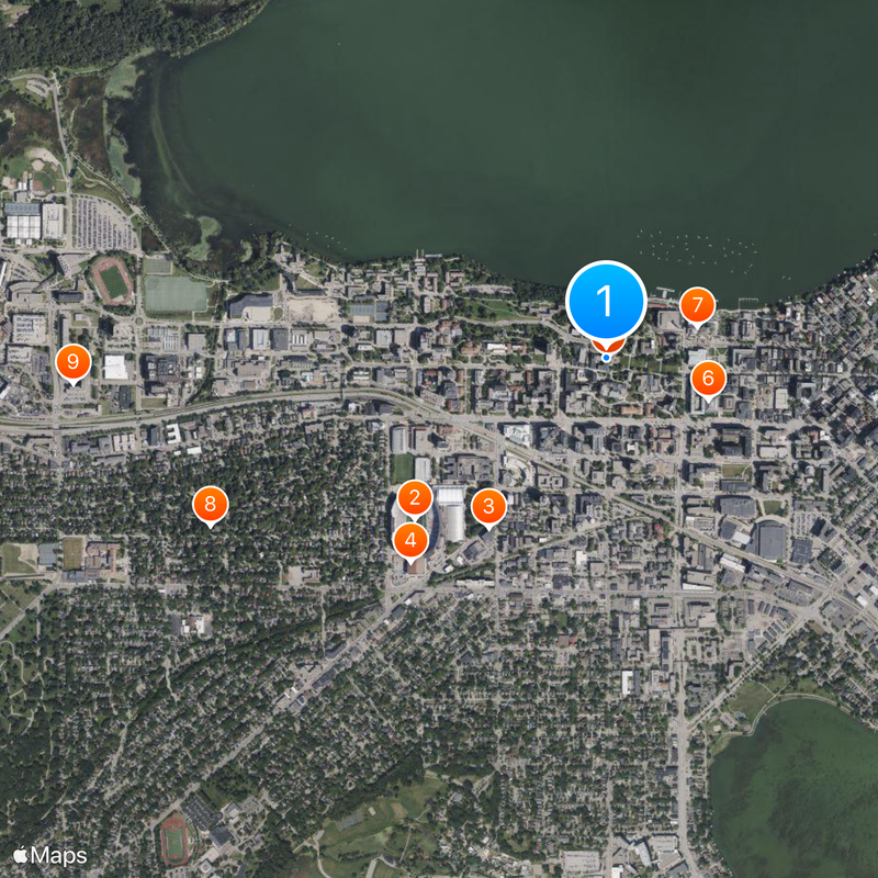 University of Wisconsin–Madison Map