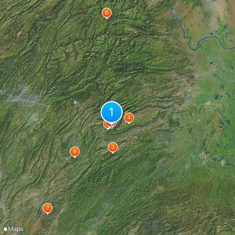 Bailong Elevator Mapa