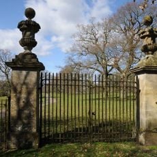 Gate Piers At Drive Entrance To Norton Hall At Ngr 1444433