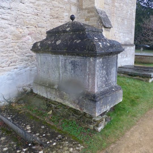 Chest tomb approximately 1/2 metre west of Church of St Mary