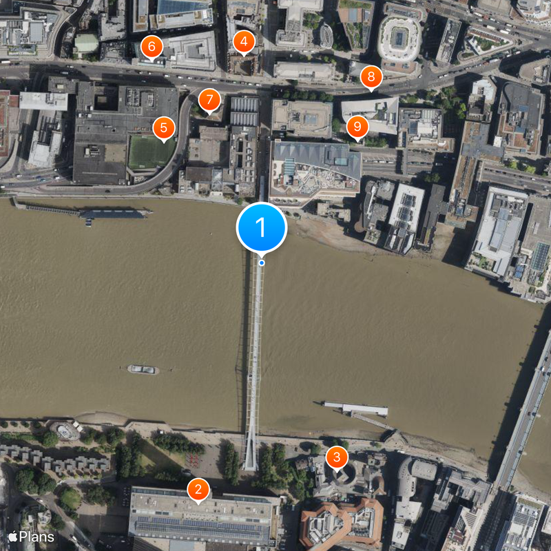 Millennium Bridge Carte