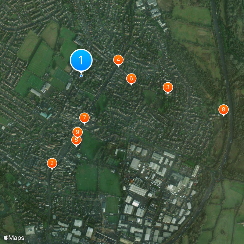 Brackley Mapa