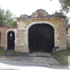 Brána s brankou usedlosti Božkov čp. 38