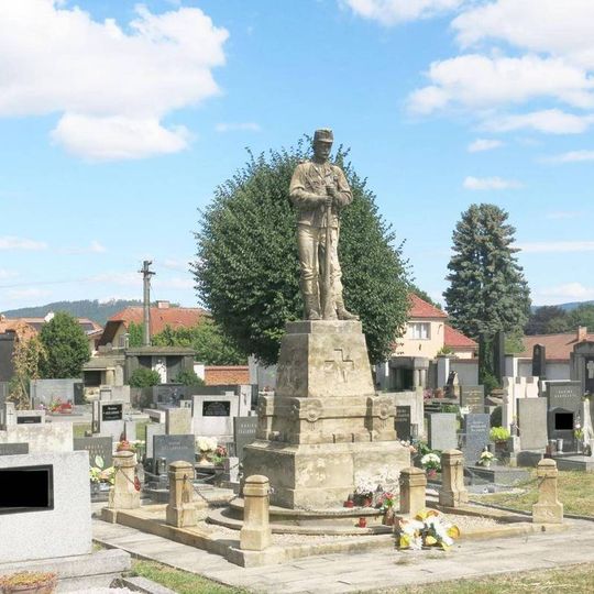 Pomník padlým v 1.světové válce na hřbitově v Jičíně