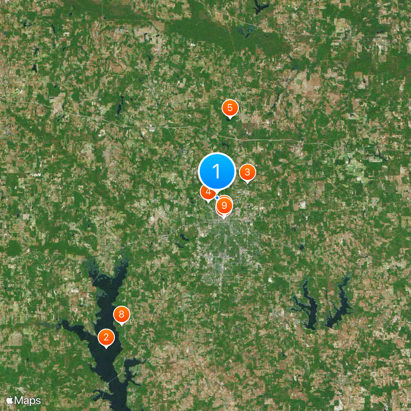 Texas College Map