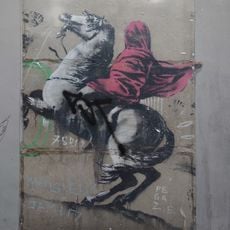 Banksy, Red horseman