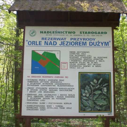 Nature reserve Orle nad Jeziorem Dużym
