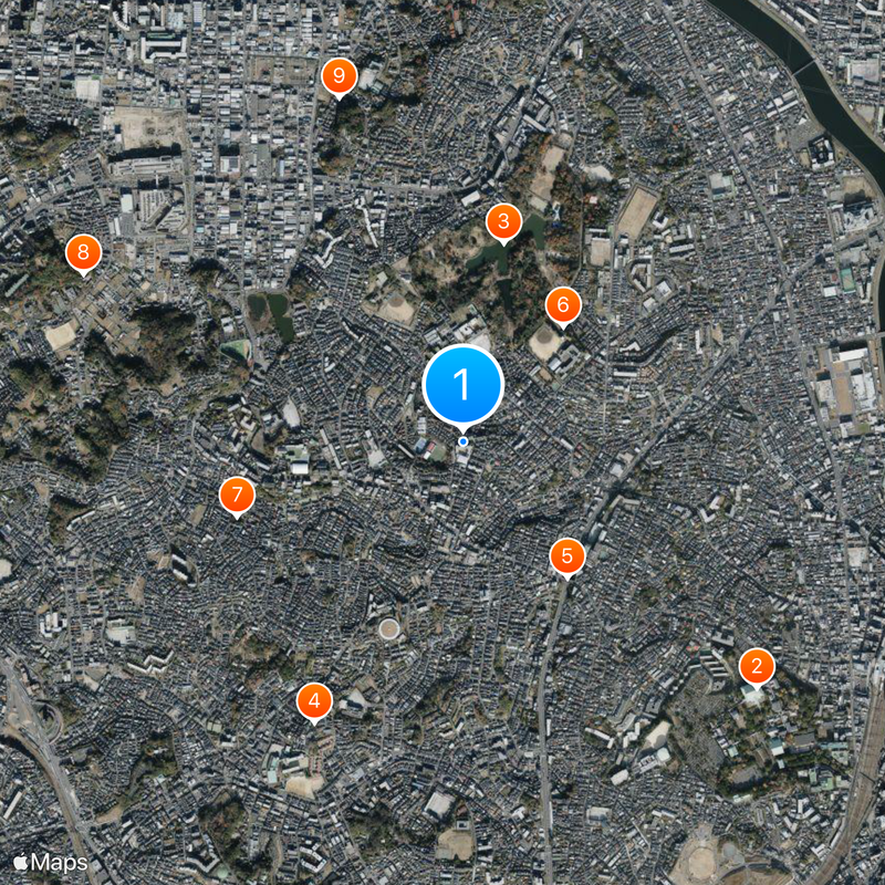 白鵬女子高等学校 Map