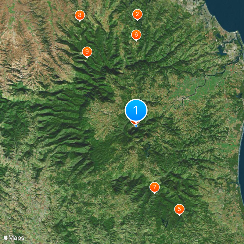 Mount Warning Mapa