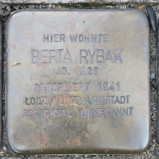 Stolperstein dedicated to Leo Rybak