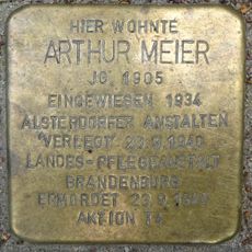 Stolperstein à la mémoire d’Arthur Meier