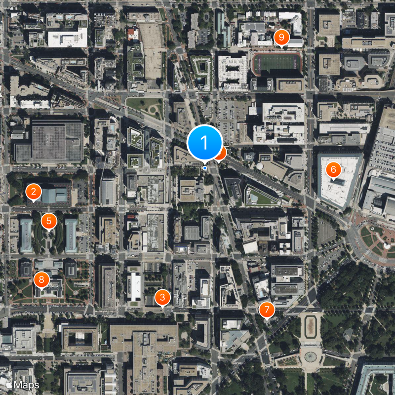 Georgetown University Law Center Map