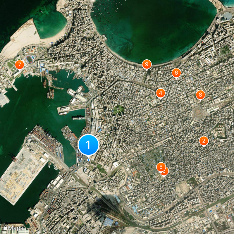 Alexandria Port Map