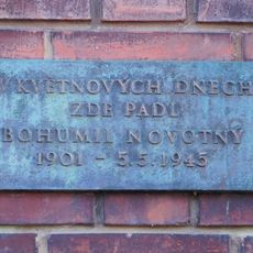 Plaque to Bohumil Novotný