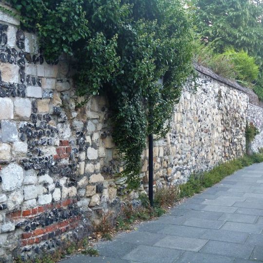Wall Adjoining Bailey House To Right