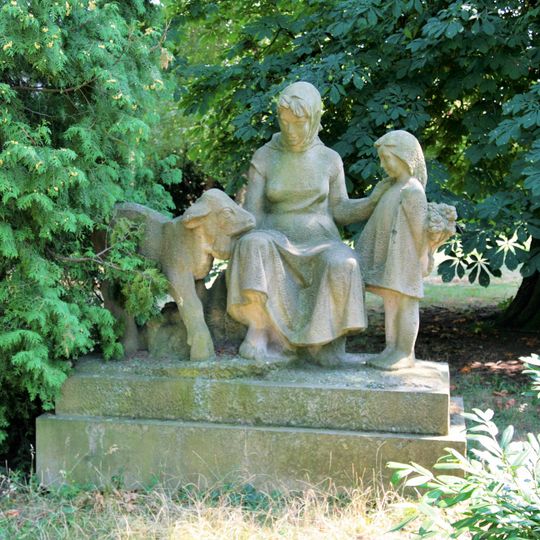 Sousoší v areálu Veterinární university v Brně