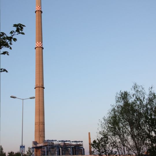 Schornstein des Heizwerks Altchemnitz