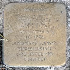 Stolperstein dedicated to Margarete Hamburger