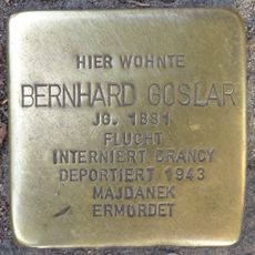 Stolperstein en memoria de Bernhard Goslar